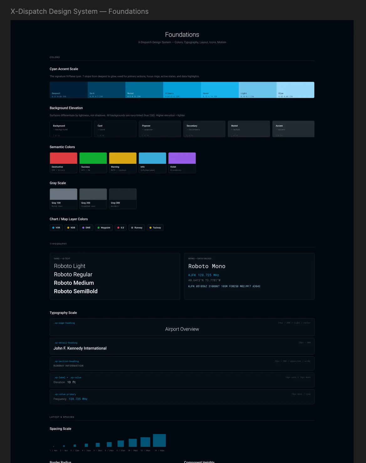 X-Dispatch design system foundations